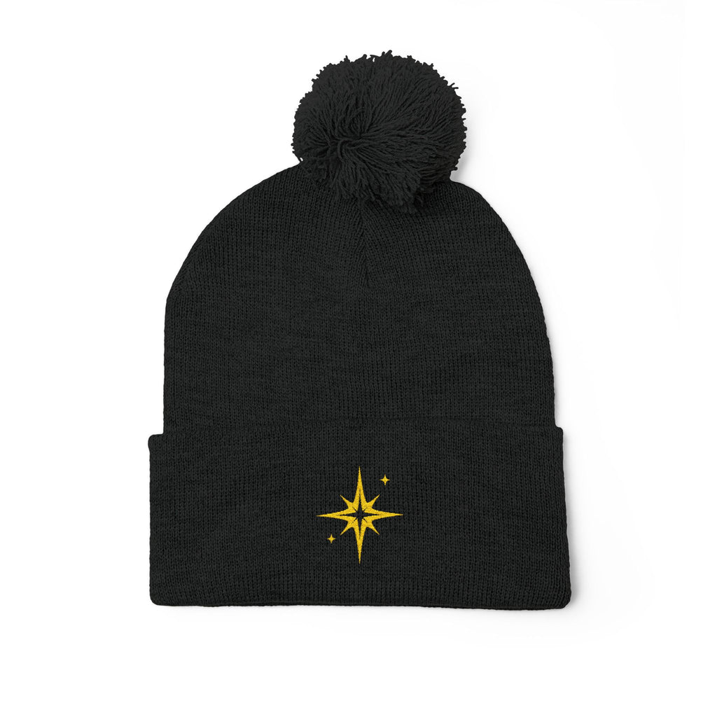 'Get Centered' Pom-Beanie