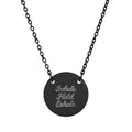 ‘Inhale. Hold. Exhale.’ Engraved Intention Necklace