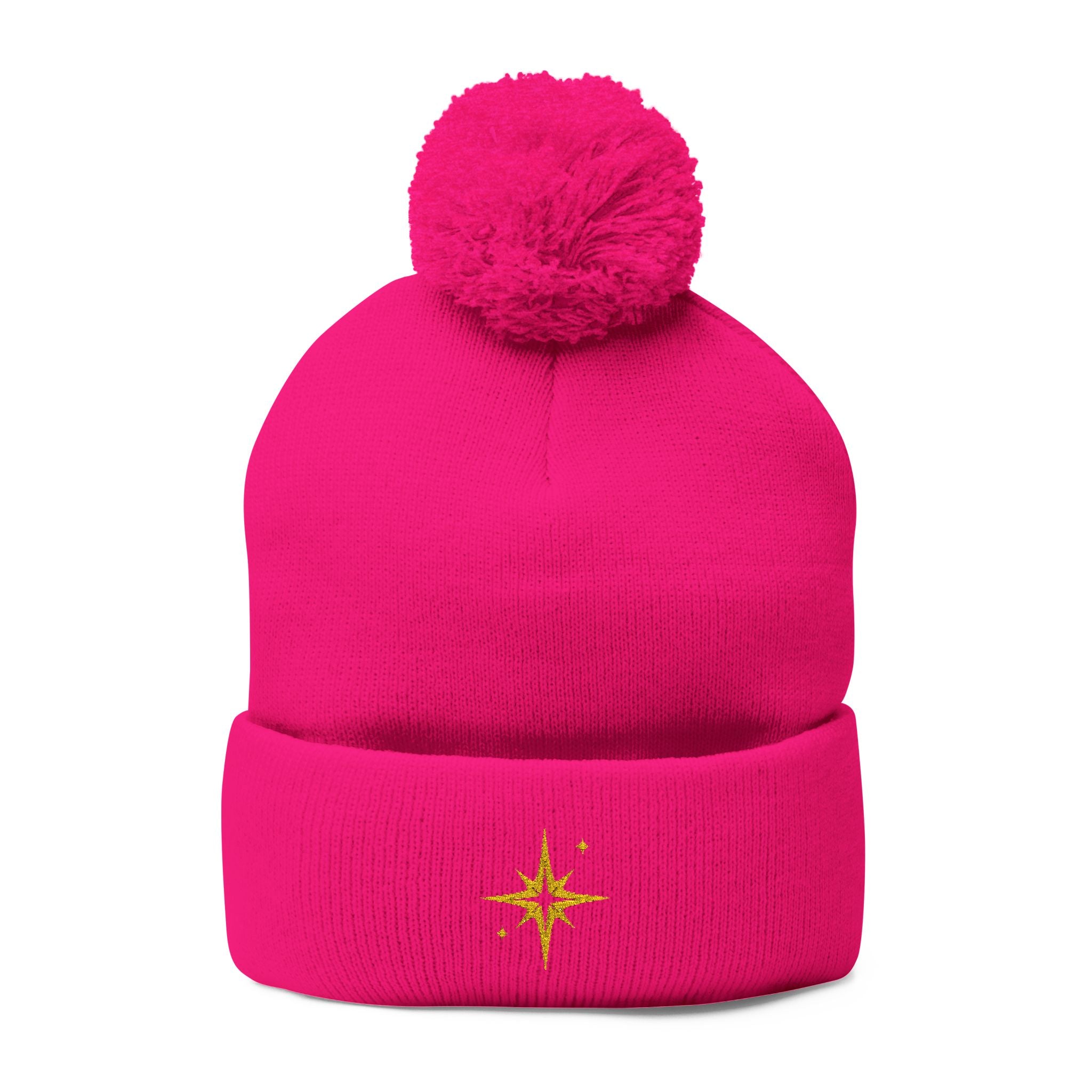 'Get Centered' Pom-Beanie