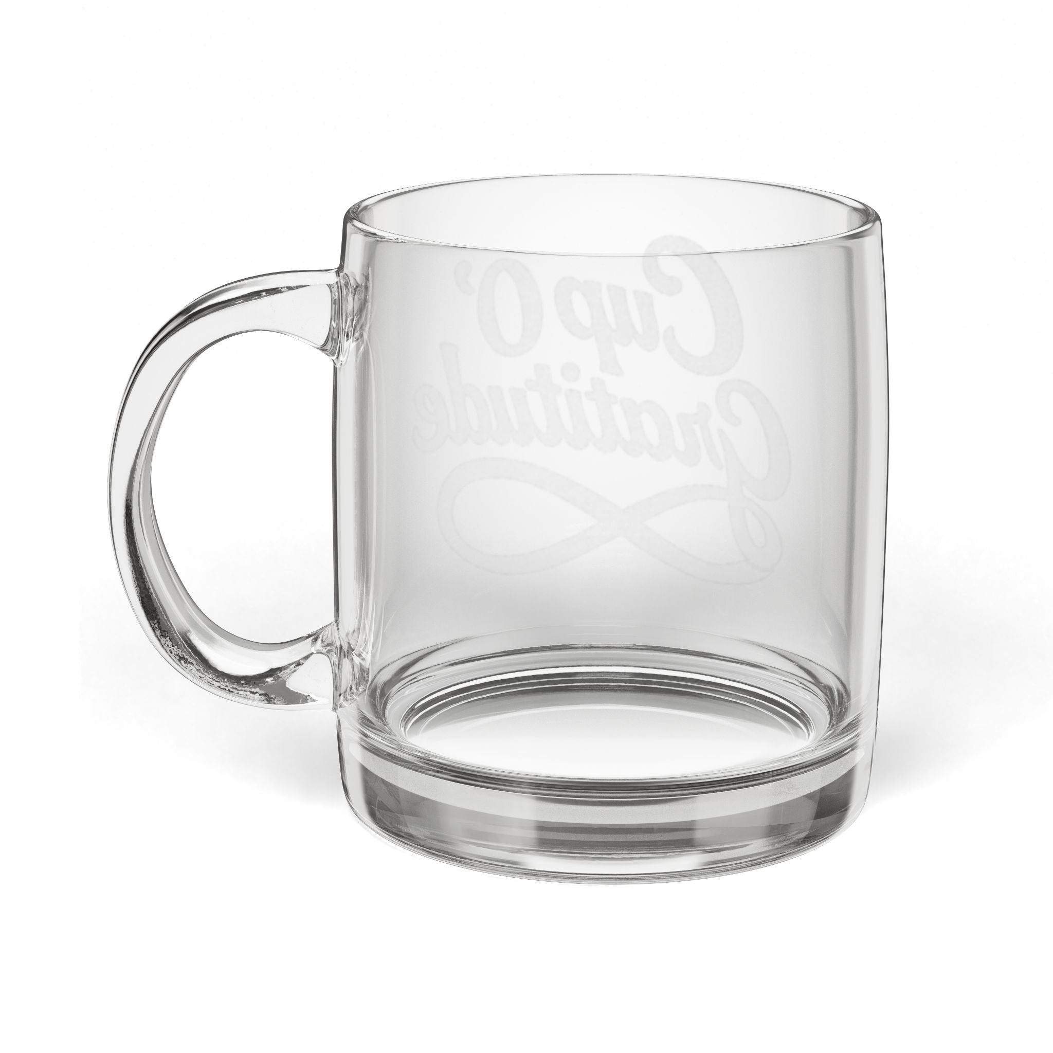 ‘Cup O’ Gratitude’ Glass Mug