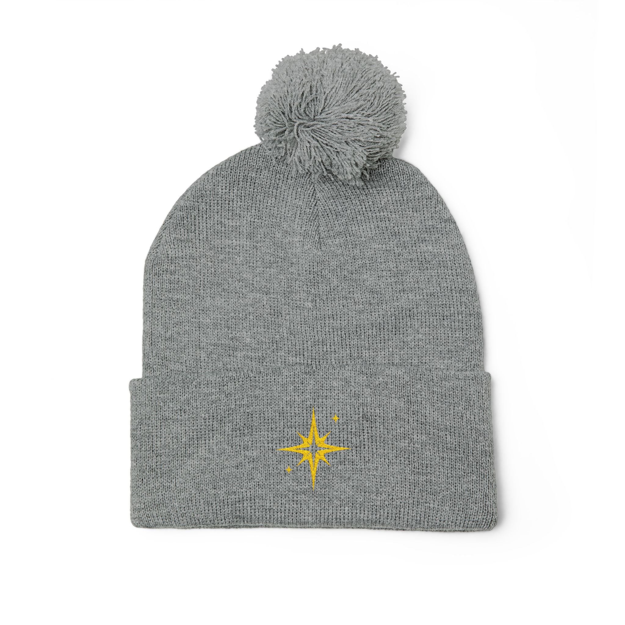 'Get Centered' Pom-Beanie
