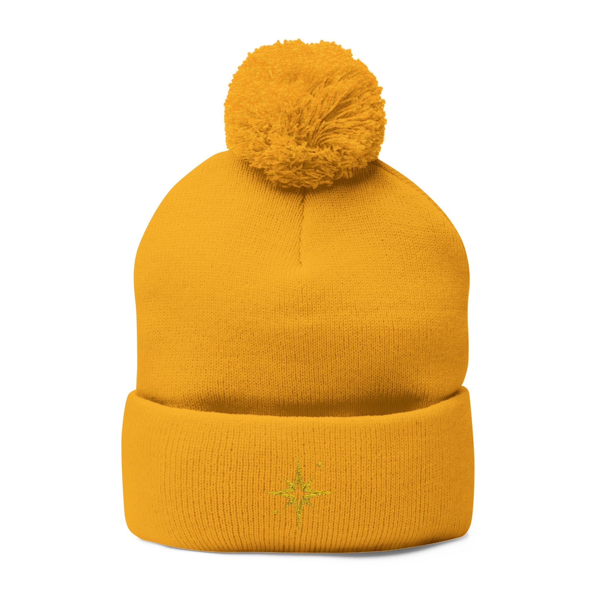 'Get Centered' Pom-Beanie