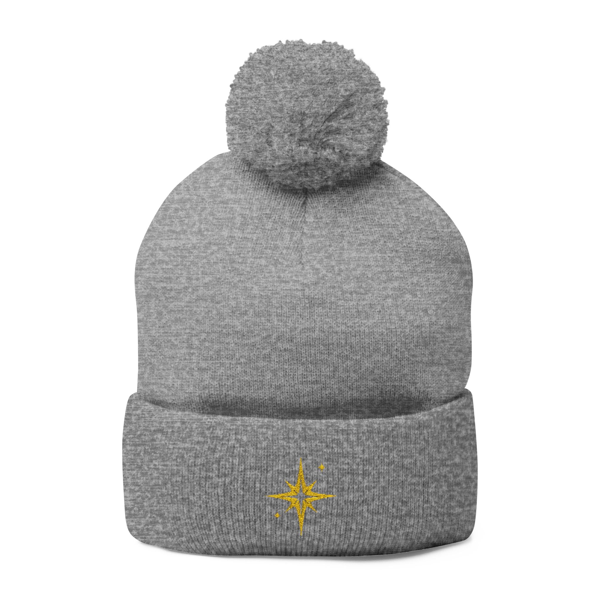 'Get Centered' Pom-Beanie